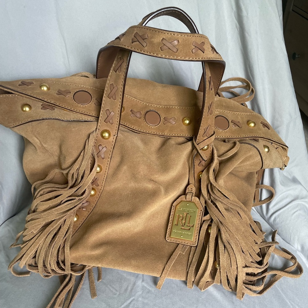 Ralph Lauren fringe purse.  Never been used, excellent condition.
